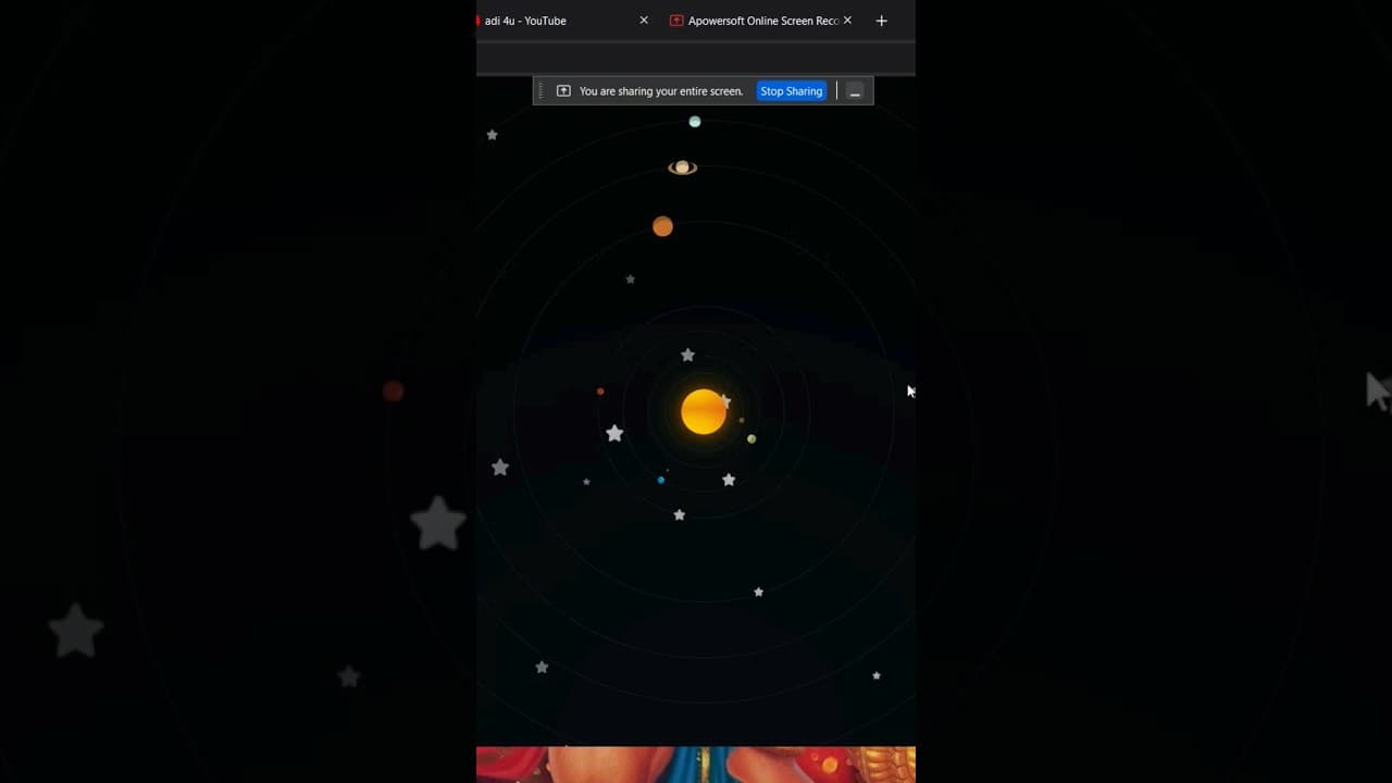 Solar system using React.js with audio Playback #shortvideo #shorts #coding #react #code #solar